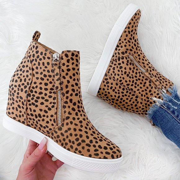 The Wild Clover Shoes - QUEEN OF THE JUNGLE WEDGE SNEAKERS